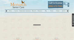 Desktop Screenshot of monarchseniorcare.com